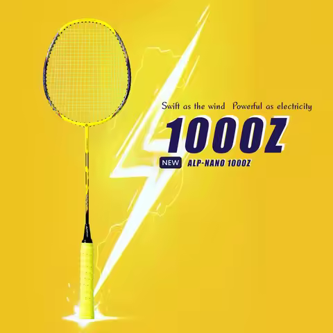 ALP NF-1000Z Yellow Badminton Racket 3U Super light carbon fiber Speed Imported Professional Durabil