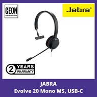 JABRA 4993-823-189 Jabra Evolve 20 Mono MS, USB-C