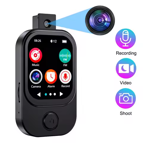 Bluetooth 5.4 MP3 Player with Camera HiFi Speaker 720P HD Video Music Player with E Book Alarm Clock