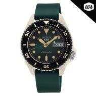 [Watchspree] Seiko 5 Sports Automatic Dark Green Silicone Strap Watch SRPG73K1