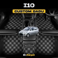 Hyundai I10 - Dr Karpet Custom Fit Full Set Dadu Carpet Kereta Anti-Slip 2X Tebal