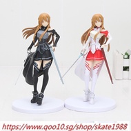 Anime SAO Sword Art Online Asuna Yuuki Kirito Collection Action Figure Model Toy 18cm FG2711