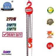 2 TON HEAVY DUTY CHAIN BLOCK for LIFTING AND HANDLING SOLUTION (3 Metres, 5 Metres)