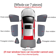 Toyota Avanza 2003-2011 Epic Magnetic Sunshade  (6pcs) Accessories Automotive