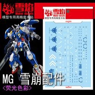 雪燄 雪焰工作室MG 1/100 AVALANCHE  EXIA 能天使 雪崩裝備 用水貼 #MG-35螢光