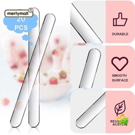 MERLYMALL Popsicle Sticks, Reusable Transparent Popsicle Mold, Replacement Acrylic Ice Cream Sticks