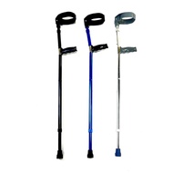 Tongkat Lengan Warga Aloi Aluminium Ringan Lipat Siku Tongkat Walker Ganda Ketiak Lipat Tongkat Pemu