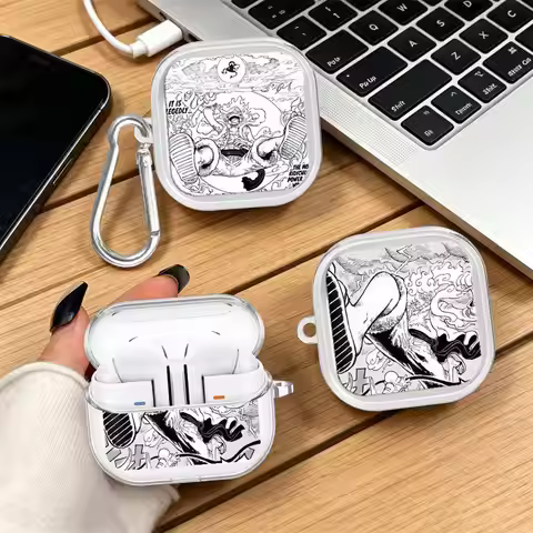 Luffies Ones Pieces Case For Samsung Galaxy Buds 4 Pro 2Pro Live 4Pro 3Pro 2 3 FE Clear Earphone Cas