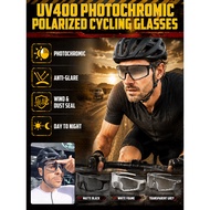 UV400 Photochromic Polarized Cycling Glasses
