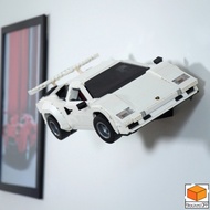 Wall Mount For Lego Icons Lamborghini Countach 5000 (10337) (2 In 1)