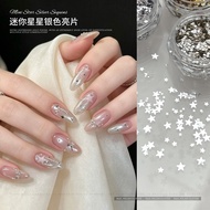 1mm Five-pointed Star Sequins Manicure Accessories Strobe Silver Laser Star Sequins ins Manicure Dec