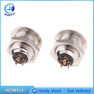 [Homyl4] 2x 3Pin/3P Mini XLR Connector Plug Male Audio Adapter Socket