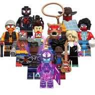 Superhero Action Figures Spider-Punk Ultimate Spiderman Iron Spider Sun-Spider Prowler Spiderman Bui