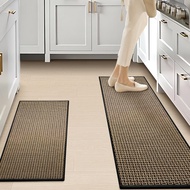 Premium Kitchen Mat Plain Floor Mat Long Kitchen Hallway Runner Anti-Slip Kitchen Mat