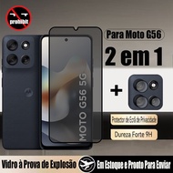 2 in 1 Moto G56 Privacy Tempered Glass Anti-Spy Screen Protector For Motorola G75 G35 G15 4G 5G With