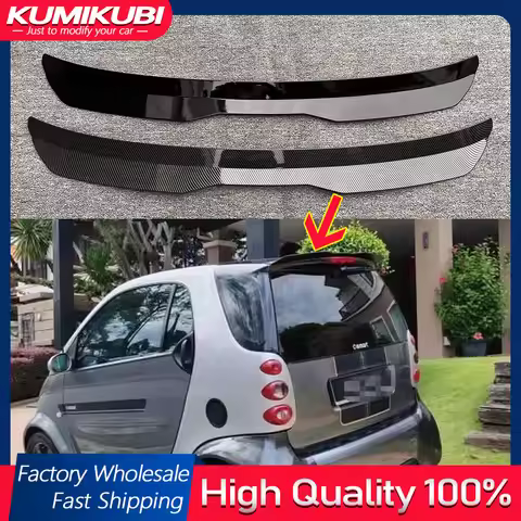 For Benz Smart Fortwo Forfour 453 Black Roof Spoiler ABS Material Car Rear Wing Rear Roof Spoiler Fo