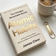 Atomic Habits by James Clear, New York Times Bestseller Self-Help Book for Habit Building