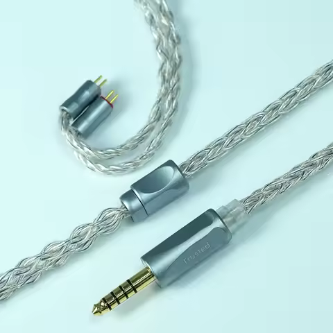 Trusted-52 Graphene Pd-Plated + 7N OCC HiFi Earphone Cable 3.5mm/4.4mm Balanced MMCX/0.78mm 2pin QDC