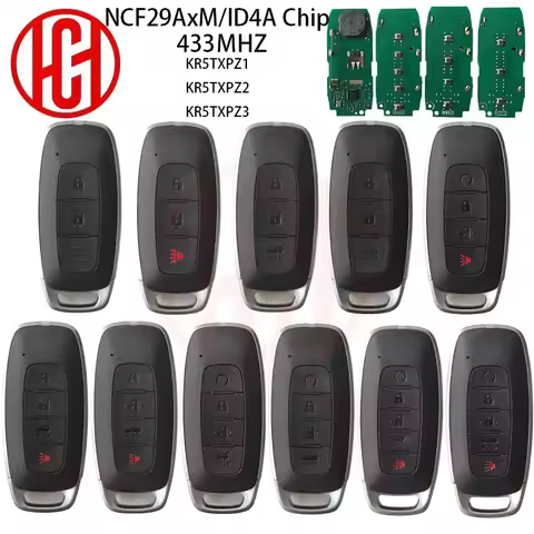 4A Chip 433MHZ KR5TXPZ1/Z2/Z3 S180146105 Remote Car Key For Nissan Rogue Kicks Ariya Versa Pathfinde