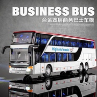 Ready Stock Hot Sale Children's Double-Decker Bus Alloy Toy Car Boy Big Bus Bus Model Bus Car Toy Bu