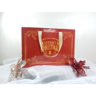 Glossy Classic Christmas Paper Bag Luxury Christmas Gift Size 32 x 22 x 7 for Christmas & New Year P