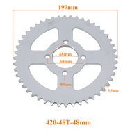 โซ่420โซ่รถจักรยานยนต์ฟันเฟืองด้านหลังสำหรับ110Cc 125Cc มอเตอร์ไซค์วิบาก140Cc 37T/41T/42T/48T/50T/60