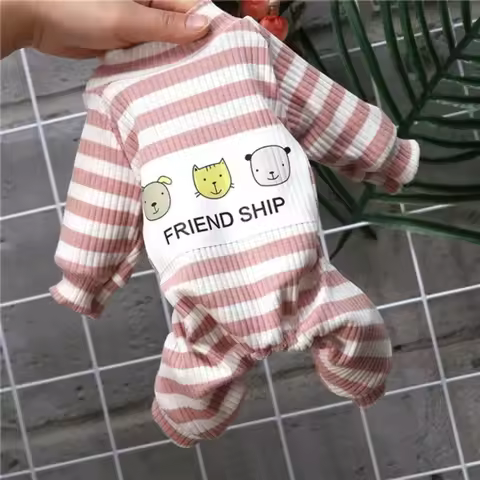 Soft Cotton Dog Cat Jumpsuit Pajamas for Cats Gotas Katten Overalls Puppy Sphynx Kedi mascotas Cloth