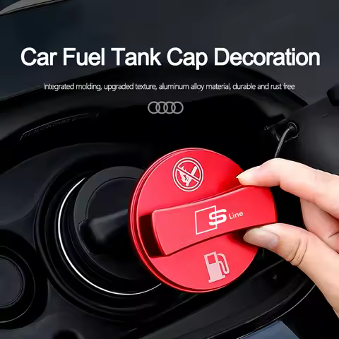 3D Metal Tank Cover Fuel Tank Air Cap Trim For Audi Sline A1 A2 A3 A4 A5 A6 A7 A8 Q1 Q2 Q3 Q4 Q5 Q6 