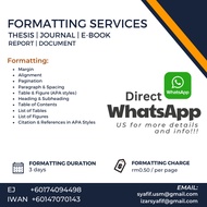 [Citation & References crosscheck] [Thesis Formatting Services] [Document] [ebook] [Fast Response][B