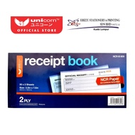 Unicorn Stationery NCR Receipt Book 2 Ply (3.5” x 7.5”/30 x 2 Sheets) B809, B-809