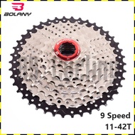 【COD&amp;Ready】 Bolany 9 Speed Cassette 42T Cassette MTB Cassette 9Speed Cogs