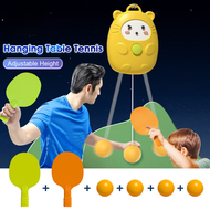 Table tennis training device Hanging Table self-training trainer Tennis Ping Pong Balls Trainer Children's Indoor Sports Hanging Table Tennis Trainer Set for Children kid Tennis Training Equipment