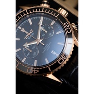 Tomaz TW012 WATCH  original rosegold blue chorograph special edition jam tomaz
