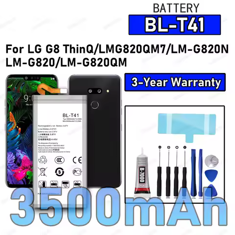 100% New High Quality BL-T41 Battery For LG G8 ThinQ/LM820QM7/LM-G820N/LM-G820 Replacement Battery B
