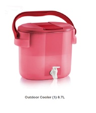 ready stock - 8.7L tupperware water dispenser (1) -red