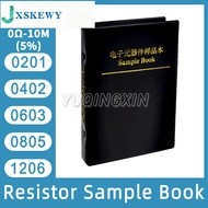 0402 0603 0805 1206 5% SMD Chip Resistor Sample Book 0R-10M 170 Values SMT Resistance Kit 100R 1K 10