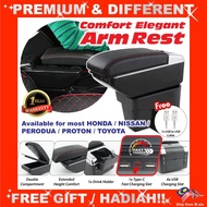 Armrest Aruz Alza Axia Bezza Myvi Exora Iriz Saga Almera Brv City Jazz Wira Vios Livina USB Arm Rest
