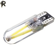 RL HW 1Pcs T10 194 168 W5W COB LED CANBUS Silica Bright Glass License Light Bulbs