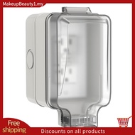 Outdoor Electrical Outlet Box for Garden, Yard Sports IP66 Waterproof& Lockable Enclosure, 20A Doubl