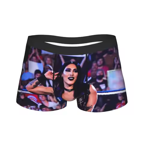 Rhea Ripley Underwear Classic Underpants Custom DIY Boxer Brief For Men 3D Pouch Large Size Boxer Sh