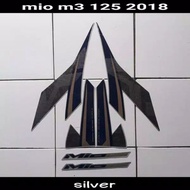 Yamaha mio m3 125 2018 silver blue body trim sticker Striping / Motorcycle sticker