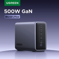 UGREEN 500W 6-port GaN desktop fast charging charger with USB-C*5+USB-A*1 Space Gray
