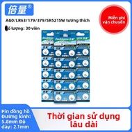 Doublepow | Pin Nút LR521 cho Đồng Hồ Quartz Đồ Chơi Điều Khiển từ Xa và Máy Tính