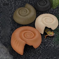CEASI Hideouts Shelter, Ammonite Shape Aquarium Landscape Decoration Reptile Hidden Cave, Decoration
