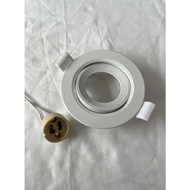 GU10 Ceiling Downlight Reflector with GU10 Tail Light - GU10 Light Frame Can Rotate Spot Lighting