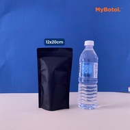 [mybotol] ZipLock Plastic Bag Black Foil Goodies Plastic Bag No Window Packaging