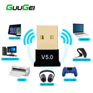 GUUGEI USB Bluetooth Adapter Dongle 5.0 Wireless Audio Receiver Transmitter For Computer PC Laptops Mouse Keyboard Bluetooth Usb
