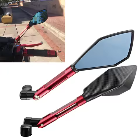 CNC Side Rearview Blue Anti-glare Mirror For Honda Hornet CB600F CB600 CB250 CB900F CB300R CB300F CB