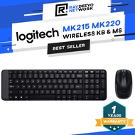 Logitech MK215 l MK220 Wireless Keyboard and Mouse Combo Compact Space, 2.4GHz USB Receiver