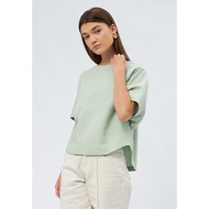 SERENITY Et Cetera Short Sleeve Loose Blouse MINT